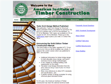 Tablet Screenshot of aitc-glulam.org